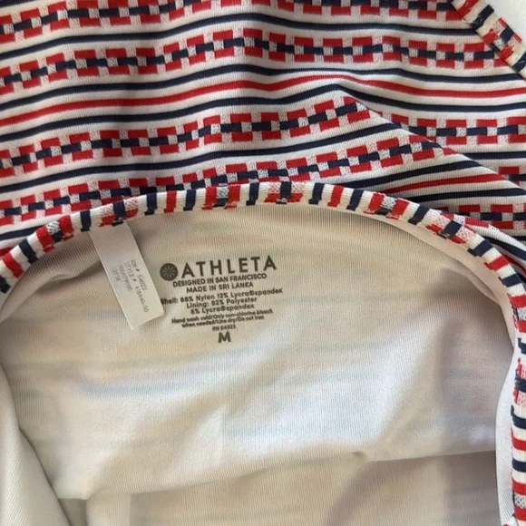 Athleta Red White and Blue One piece Swimsuit - Picture 4 of 4